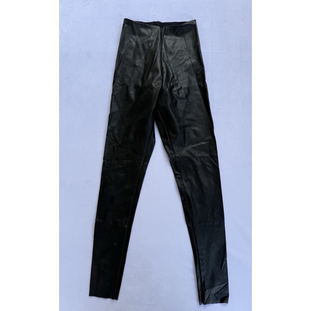 COMMANDO Faux Leather Leggings in black Size Medium